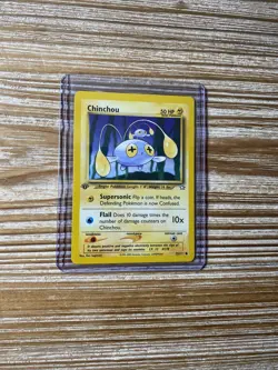 Chinchou 55/111 1st Edition Pokemon Card Neo Genesis Near LP-NM - Image 1