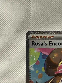 Pokemon perfect order Rosa's Encouragement 123/088 Full Art Holo SIR NM Rare - Image 4