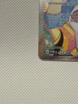 Pokemon perfect order Rosa's Encouragement 123/088 Full Art Holo SIR NM Rare - Image 5