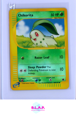 CHIKORITA POKEMON 100/165 2002 EXPEDTION REV. FOIL ENGLISH - Image 1