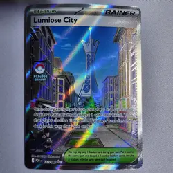 Pokemon Lumiose City Trainer Stadium 111/088 Full Art Holo Rare Nintendo - Image 1
