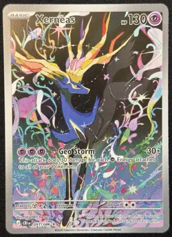 Pokemon TCG Xerneas Illustration Rare Full Art Holo 091/086 Chaos Rising NM - Image 1