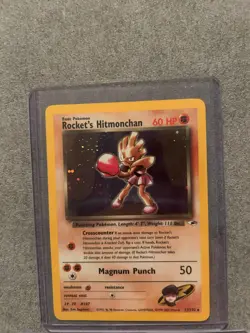 Pokemon TCG Rocket's Hitmonchan 011/132 Gym Heroes Holo - Image 1
