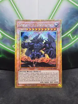 Yugioh Obelisk The Tormentor MVPC-EN001 Gold Secret Rare NM - Image 1
