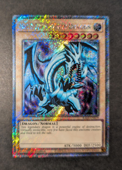 Yugioh Blue Eyes White Dragon RA03-EN079 1st Edition Platinum Secret Rare NM - Image 1