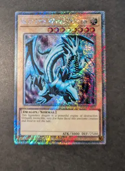 Yugioh Blue Eyes White Dragon RA03-EN079 1st Edition Platinum Secret Rare NM - Image 2