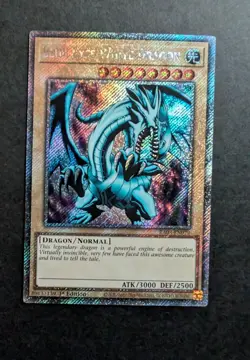 Yugioh Blue Eyes White Dragon RA03-EN079 1st Edition Platinum Secret Rare NM - Image 3