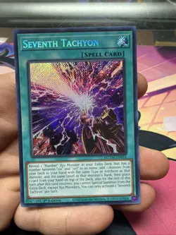 Seventh Tachyon Yugioh MZTM-EN016 1st Edition Secret Rare NM See Pics - Image 1