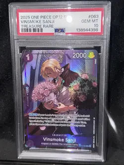2025 one Piece OP12 EN #063 Vinsmoke Sanji Treasure Rare - Image 1