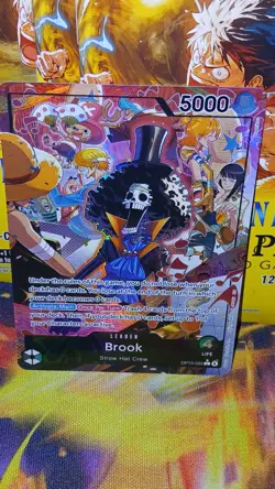 OP15-022 Brook Alt Art Leader Adventure on Kami’s Island One Piece TCG English - Image 1