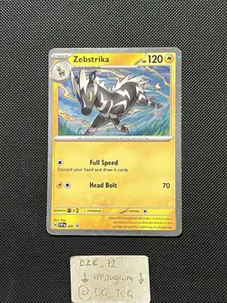 Pokemon Destined Rivals - Zebstrika - SVP 201 - Cosmos Holo Promo - M/NM - Image 1