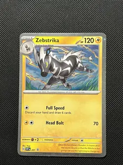 Pokemon Destined Rivals - Zebstrika - SVP 201 - Cosmos Holo Promo - M/NM - Image 2