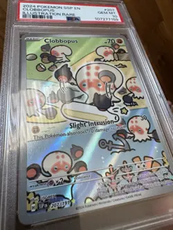 Pokemon 2024 SV Surging Sparks Clobbopus Illustration Rare PSA 10 Gem Mint - Image 3