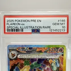 2025 Pokemon Flareon ex (146/131) SIR Prismatic Evolutions GEM MINT PSA 10! 🔥 - Image 2