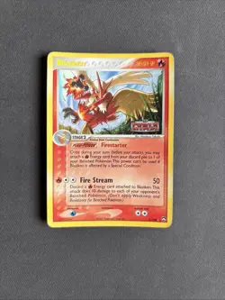 Pokemon TCG Blaziken EX Power Keepers 5/108 RARE STAMPED Reverse Holo - PLAYED - Image 1