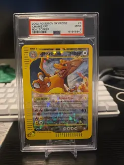 PSA 9 2003 POKEMON SKYRIDGE BOX TOPPER #9 CHARIZARD PROMO HOLO - Image 1