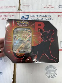 Destined Rivals Team Rocket Tin (Persian ex) - Sealed New - Pokemon TCG - Image 1