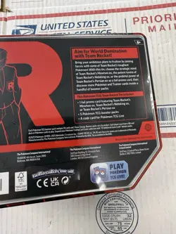 Destined Rivals Team Rocket Tin (Persian ex) - Sealed New - Pokemon TCG - Image 5