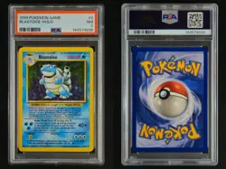Blastoise 2/102 Holo Rare Pokemon 1999 WOTC Unlimited Base Set PSA 7 NM - Image 3