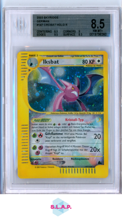 CROBAT HOLO R 2003 POKEMON-E SKYRIDGE GERMAN 147 BGS 8.5 - Image 1