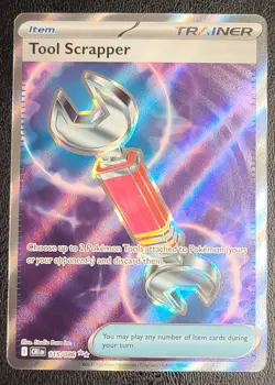 Tool Scrapper 115/086 Me04: Chaos Rising Holo Pokemon - Image 1