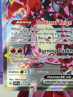 Pokemon Charizard Ex 074 SV Black Star Promo Holo NM-Mint - Image 5