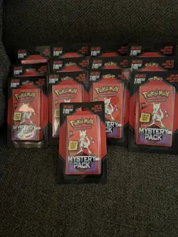 Lot x 13 NEW SEALED 2025 Pokemon Mystery Pack Mewtwo Possible Vintage Chase Pack - Image 1