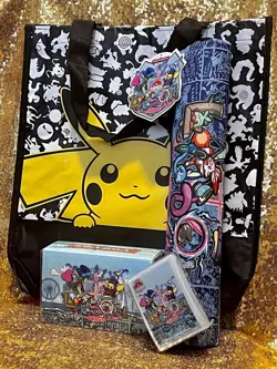 NEW Play! Pokemon World Championship 2022 London Play Mat Deck Box Sleeves +Bag - Image 1