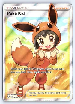Poke Kid 070/072 Ultra Rare Shining Fates Pokemon NM - Image 1