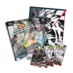 Pokemon TCG SV10.5 Black Bolt & White Flare Unova Poster Collection Box Sealed - Image 3