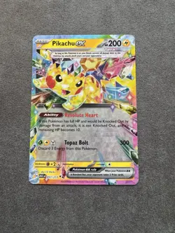 Pikachu EX 057/217 NM+ Ascended Heroes Pokemon TCG - Image 1