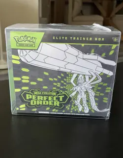 Pokemon Mega Evolution Perfect Order Elite Trainer Box SEALED W/ PROTECTOR - Image 1