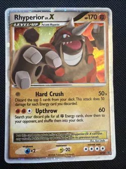 Pokemon TCG Rhyperior Lv. X DP29 Holo Black Star Promo - Image 1