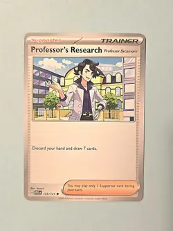 2025 Professor's Research 125/131 - Prismatic Evolutions - NM/MINT Pokemon TCG - Image 1
