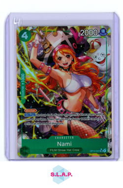 NAMI ONE PIECE KINGDOMS OF INTRIGUE PARALLEL SPECI4L FULL ART OP04-031 EN 2023 - Image 1