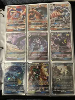 Pokemon TCG Sun & Moon GX Holo Card Lot 9 Charizard Ho-Oh Machamp Espeon - Image 1