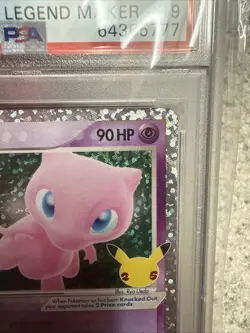 PSA 9 Mew ex Celebrations Classic Collection 88/92 2021 Pokemon Card Holo - Image 2
