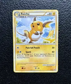 Pokemon TCG - Raichu 33/90 - Vintage Rare - HGSS Undaunted *NM/M - Image 1