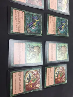 MTG Nemesis Off-Centered Card Lot Green. 12 Total Cards - Image 1