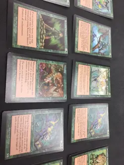 MTG Nemesis Off-Centered Card Lot Green. 12 Total Cards - Image 2