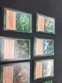MTG Nemesis Off-Centered Card Lot Green. 12 Total Cards - Image 3