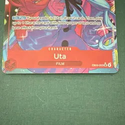 Bandai One Piece Card Game Uta EB03-003 SR Alt Art Holo Special - Image 3