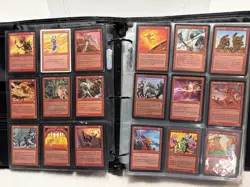 Massive Vintage Magic The Gathering 700+ Card Lot 1994-2000 42 Binder Pages MTG - Image 1