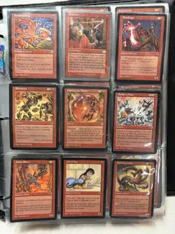 Massive Vintage Magic The Gathering 700+ Card Lot 1994-2000 42 Binder Pages MTG - Image 3