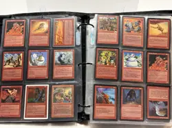 Massive Vintage Magic The Gathering 700+ Card Lot 1994-2000 42 Binder Pages MTG - Image 5