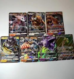 Pokemon GX Holo Promo Card Lot - Charizard, Lycanroc, Raikou, Machamp, Tauros - Image 1