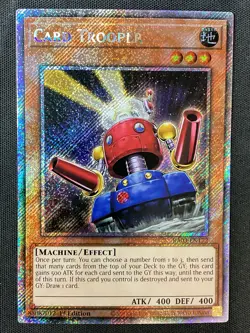 Yu-Gi-Oh TCG #RA03-EN172 Card Trooper 1st Edition Platinum Secret Rare LP - Image 1
