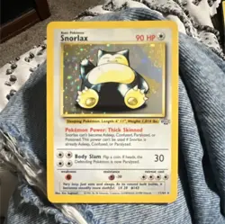Snorlax 11/64 Jungle Holo Rare Unlimited Basic Pokemon TCG Card 1999 English - Image 1