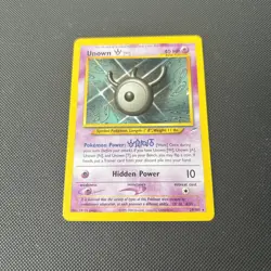 Pokemon Card Neo Destiny Unown W 29/105 - Image 3