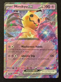 Pokemon TCG Mimikyu EX Double Rare Card 069/159 Journey Together NM Near Mint - Image 1